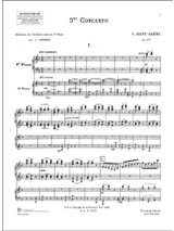 Concerto Pour Piano n° 5 Opus 103 - SAINT-SAËNS - Partition - Piano